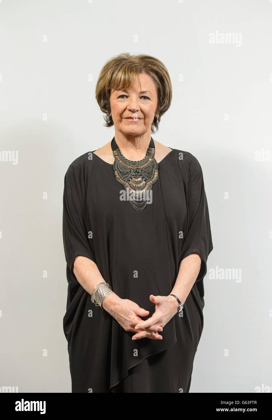 Delia Smith nimmt an "A BAFTA Tribute to Delia Smith" Teil, um ihren Beitrag zur Fernsehkocherei bei BAFTA im Zentrum von London zu ehren. Stockfoto