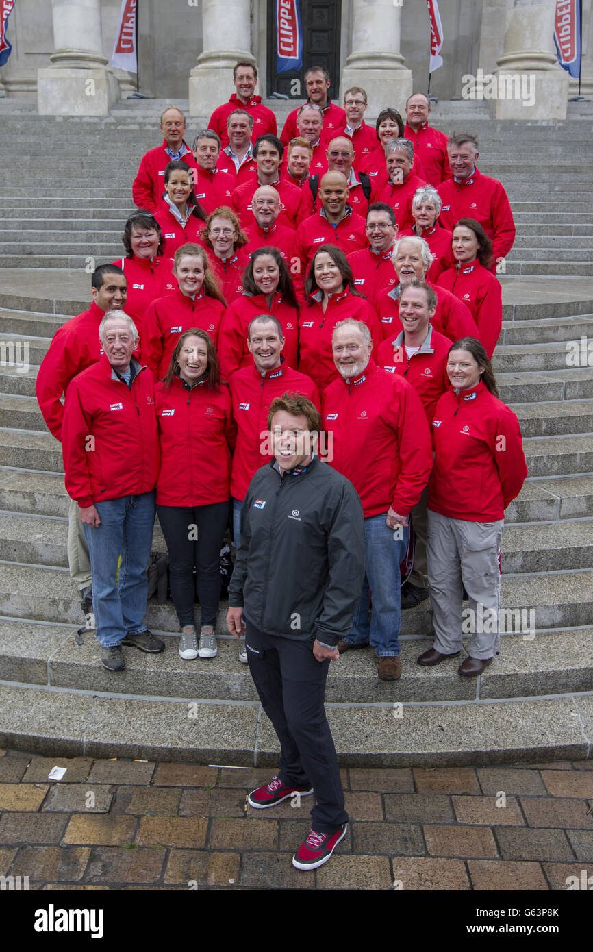 Segeln - Clipper 2013 / 14 Runde der World Yacht Race Photocall - die Guildhall Stockfoto