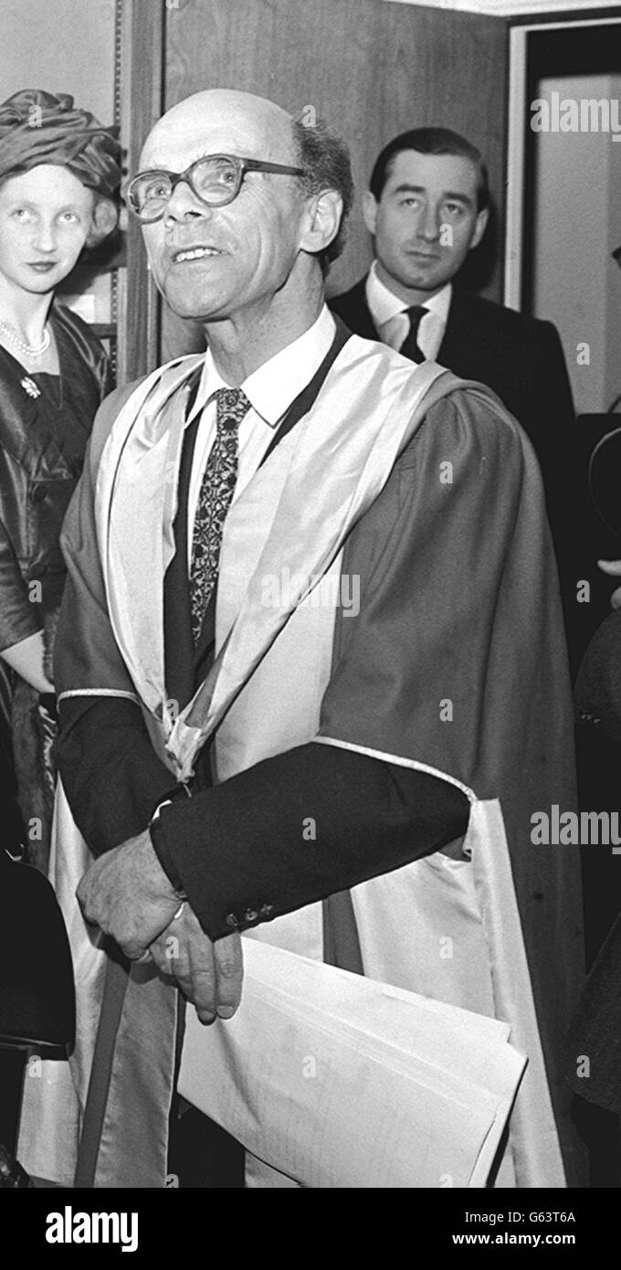 Sir John Randall, Professor für Biophysik am King's College, Leiter der Abteilung für Biophysik und Direktor des Medical Research Council, Abteilung für Biophysik. Stockfoto