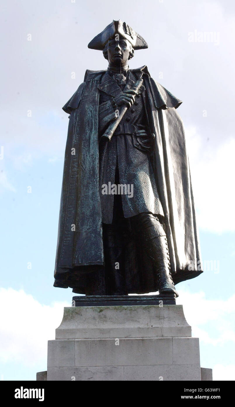 Thomas Wolfe Statue in Greenwich Stockfoto