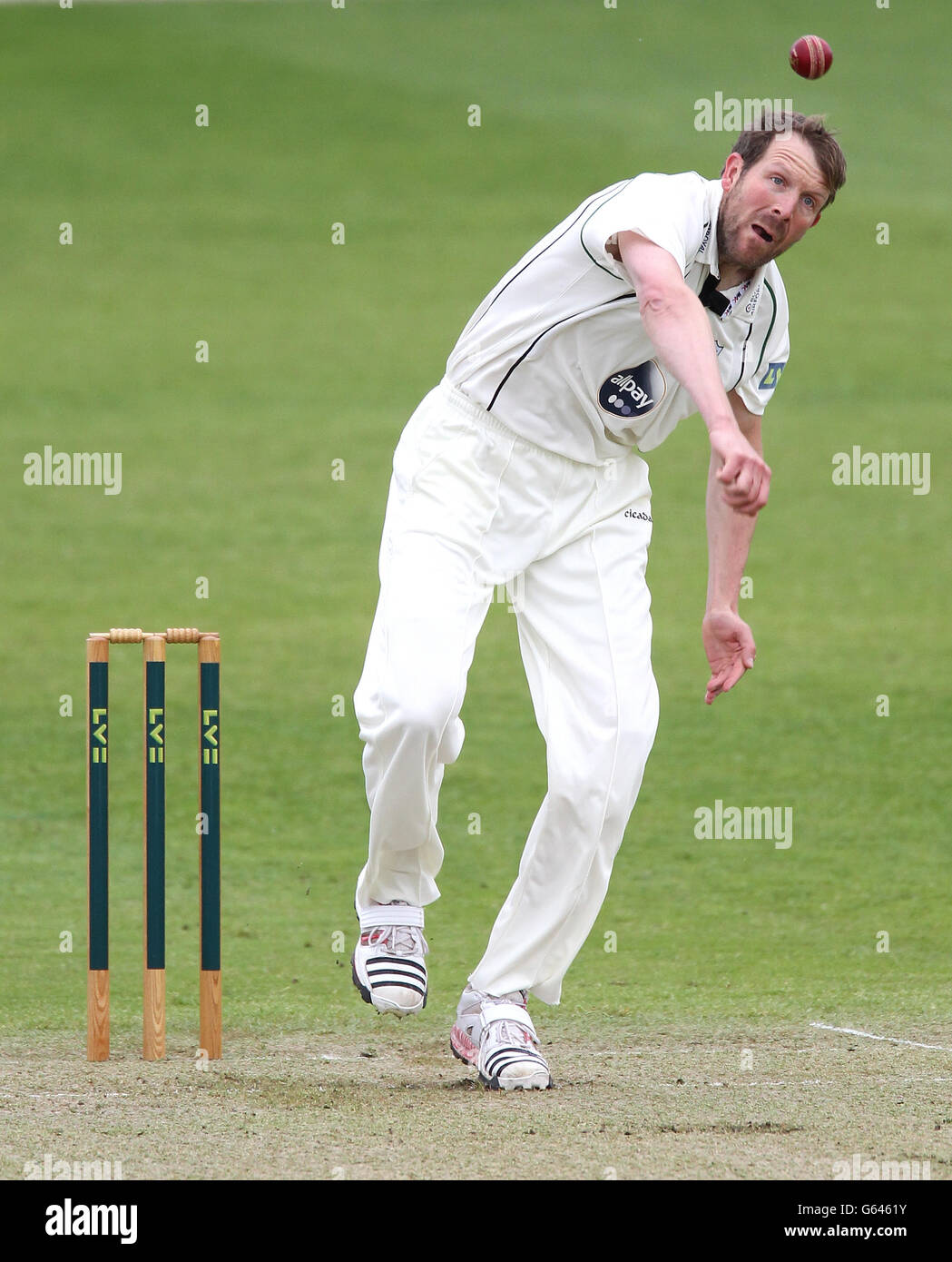 Cricket - LV= County Championship - Division Two - Worcestershire / Gloucestershire - Tag 1 - New Road. Alan Richardson von Worcestershire während des ersten Tages des zweiten Spiels der LV County Championship Division in New Road, Worcester. Stockfoto