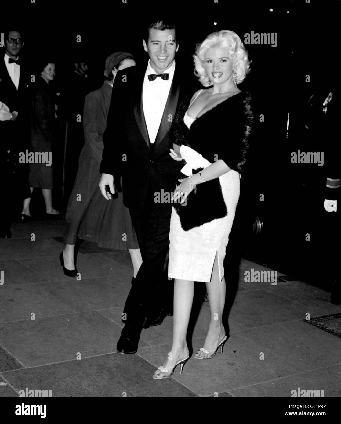 Jayne Mansfield mit ihrem Ehemann Stockfoto