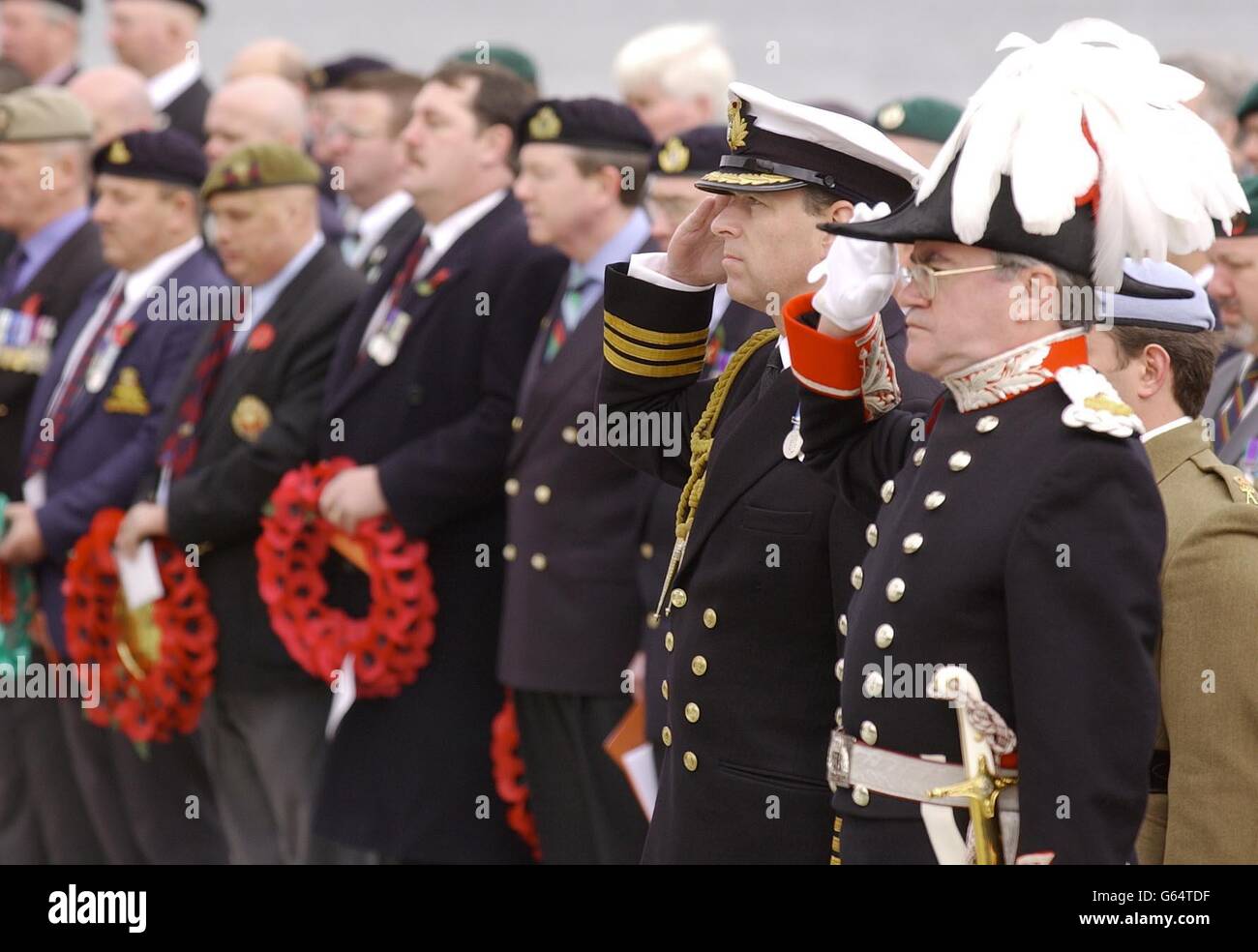 Prinz Andrew Falkland Stockfoto