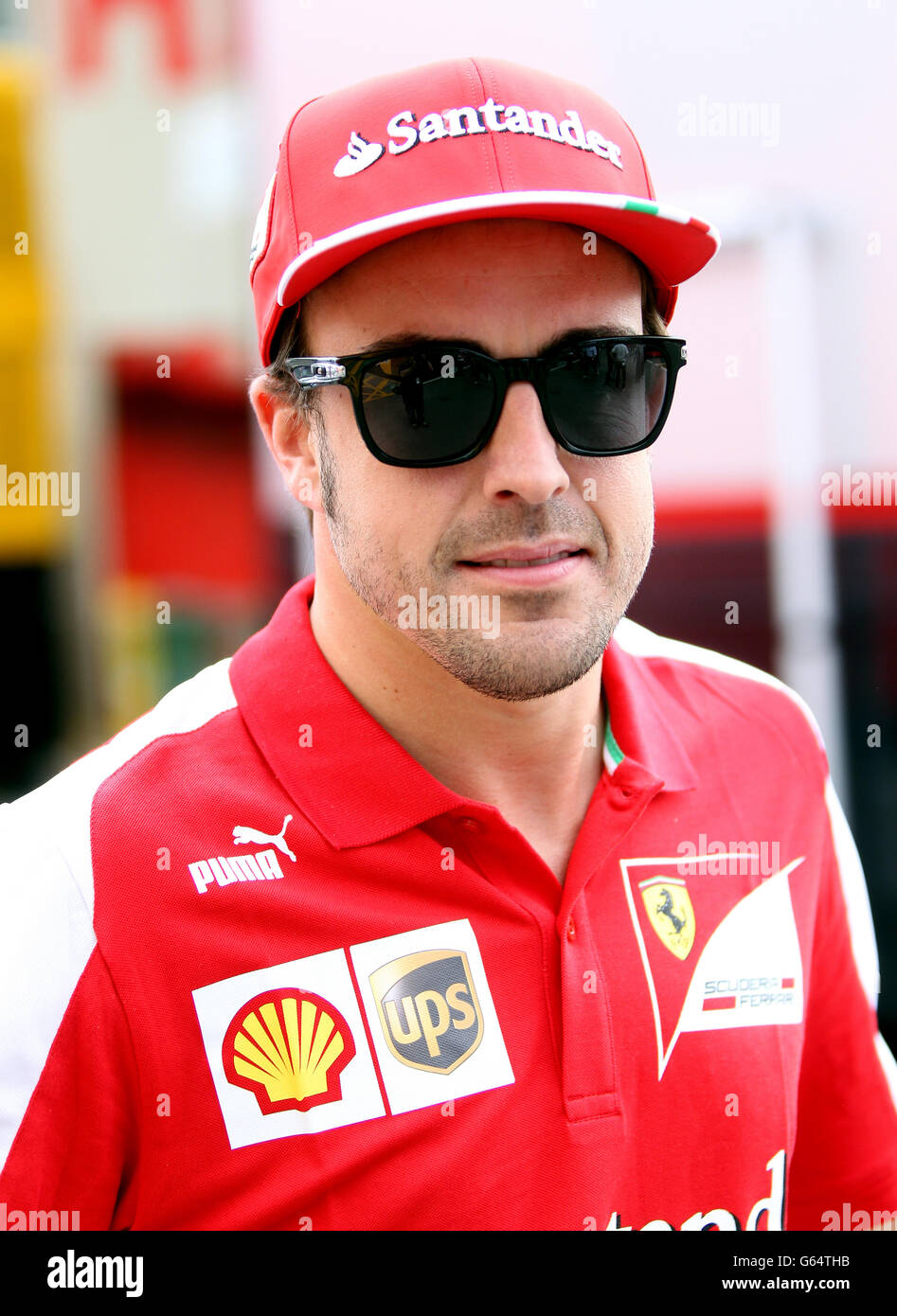Ferraris Fernando Alonso beim Training auf dem Circuit de Catalunya, Barcelona. DRÜCKEN SIE VERBANDSFOTO. Bilddatum: Donnerstag, 9. Mai 2013. Siehe PA Story AUTO Spanish. Bildnachweis sollte lauten: David Davies/PA Wire. Stockfoto