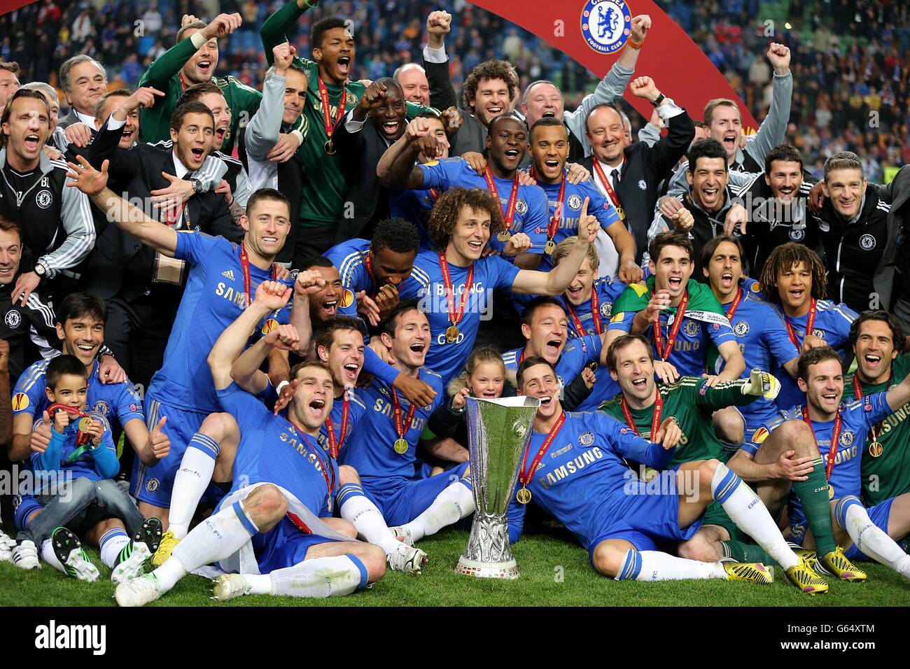 Fußball - UEFA Europa League Finale - Benfica V Chelsea - Amsterdam Arena Stockfoto