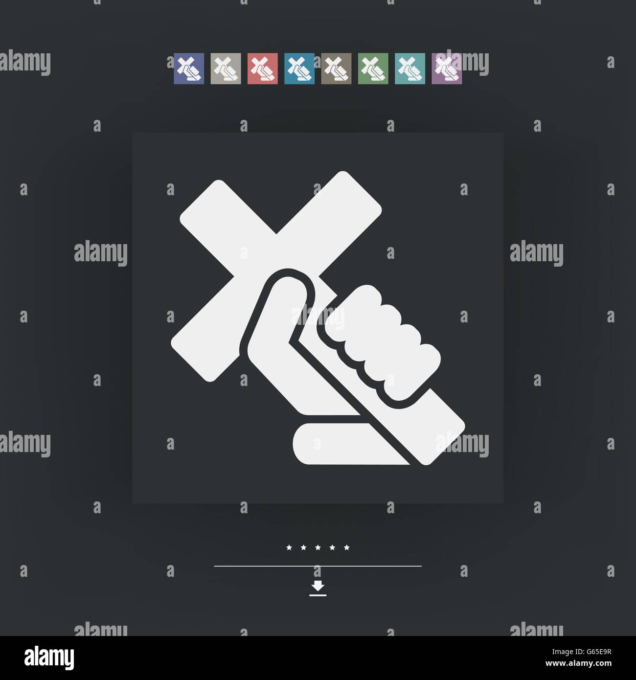 Religiöse Kreuz Stock Vektor