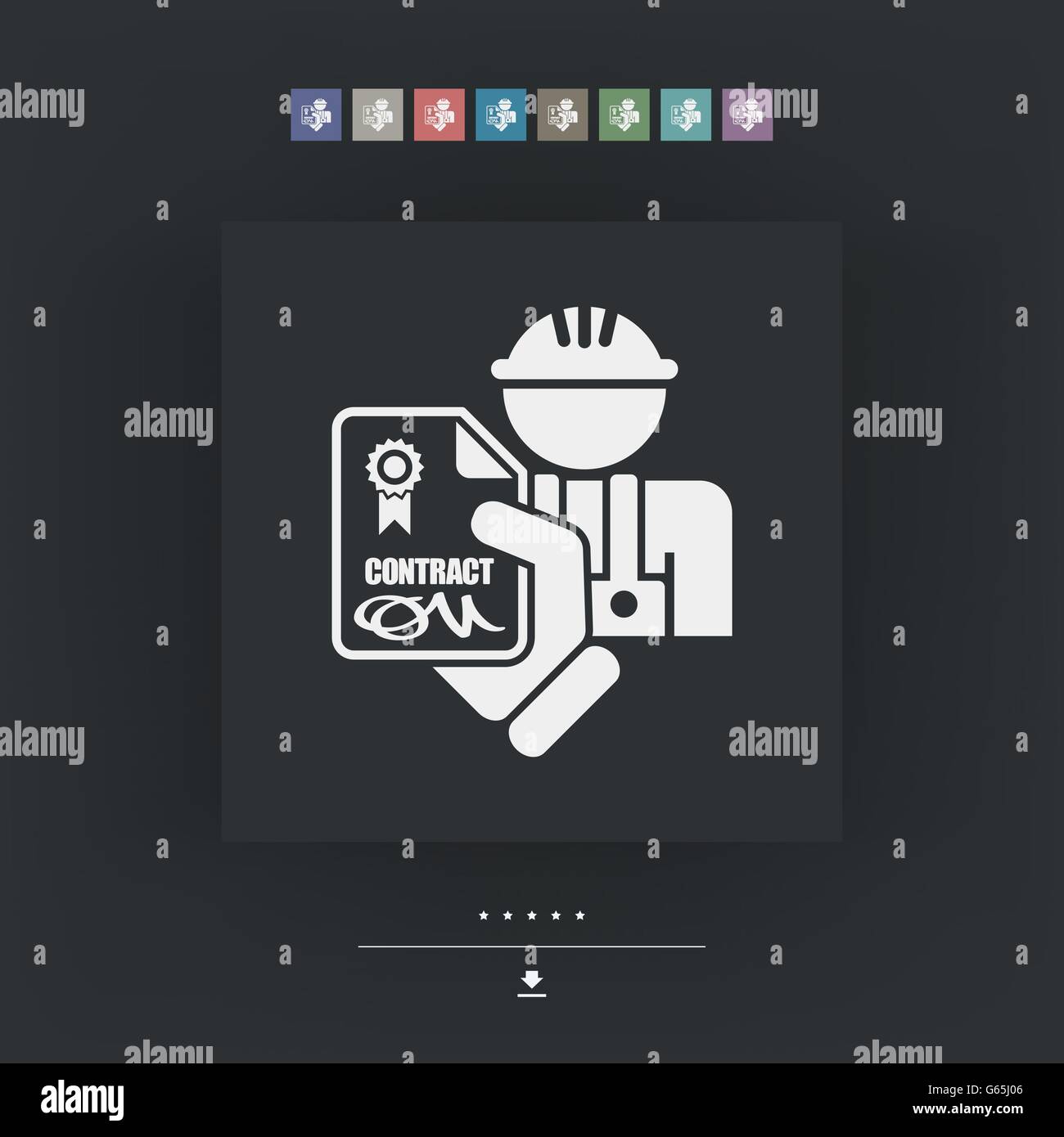 Profi-Vertrag Stock Vektor