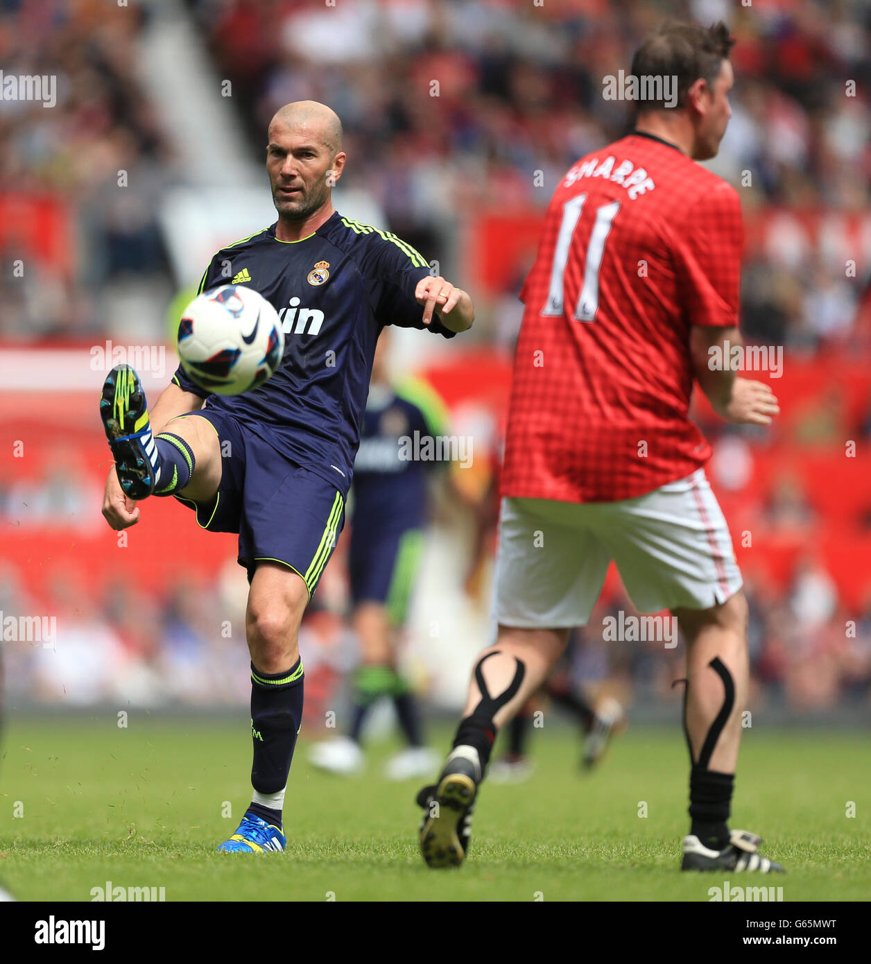 Fußball - Legenden Freundschaftsspiel - Manchester United Legenden V Real Madrid-Legenden - Old Trafford Stockfoto