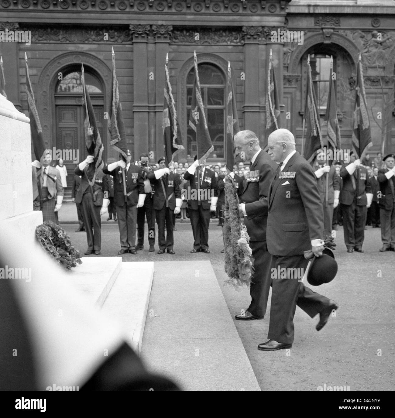 Dem zweiten Weltkrieg - Gedenken Parade - Whitehall, London Stockfoto