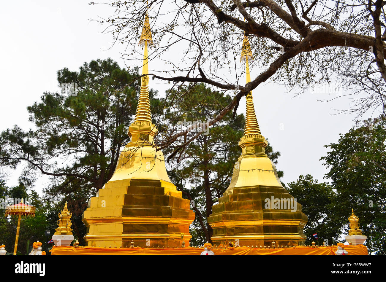 Wat Phra dieses Doi Tung - Stock Bild Stockfoto