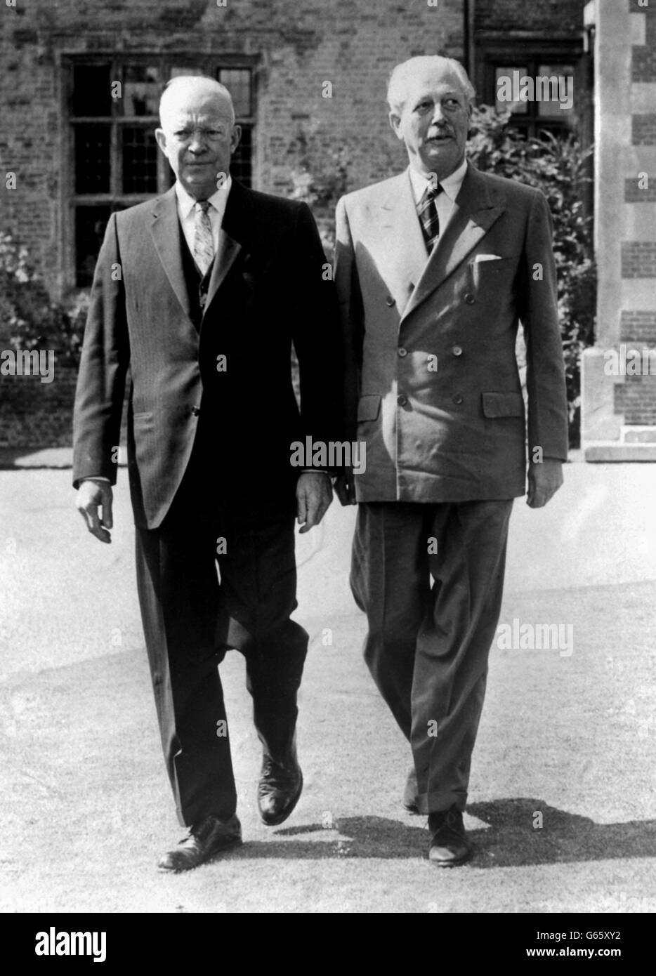 Dwight D. Eisenhower und Harold Macmillan Stockfoto