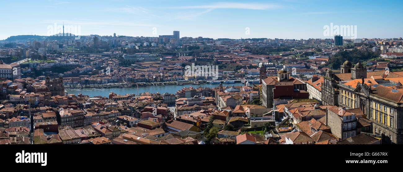 Panoramablick, Porto, Portugal Stockfoto