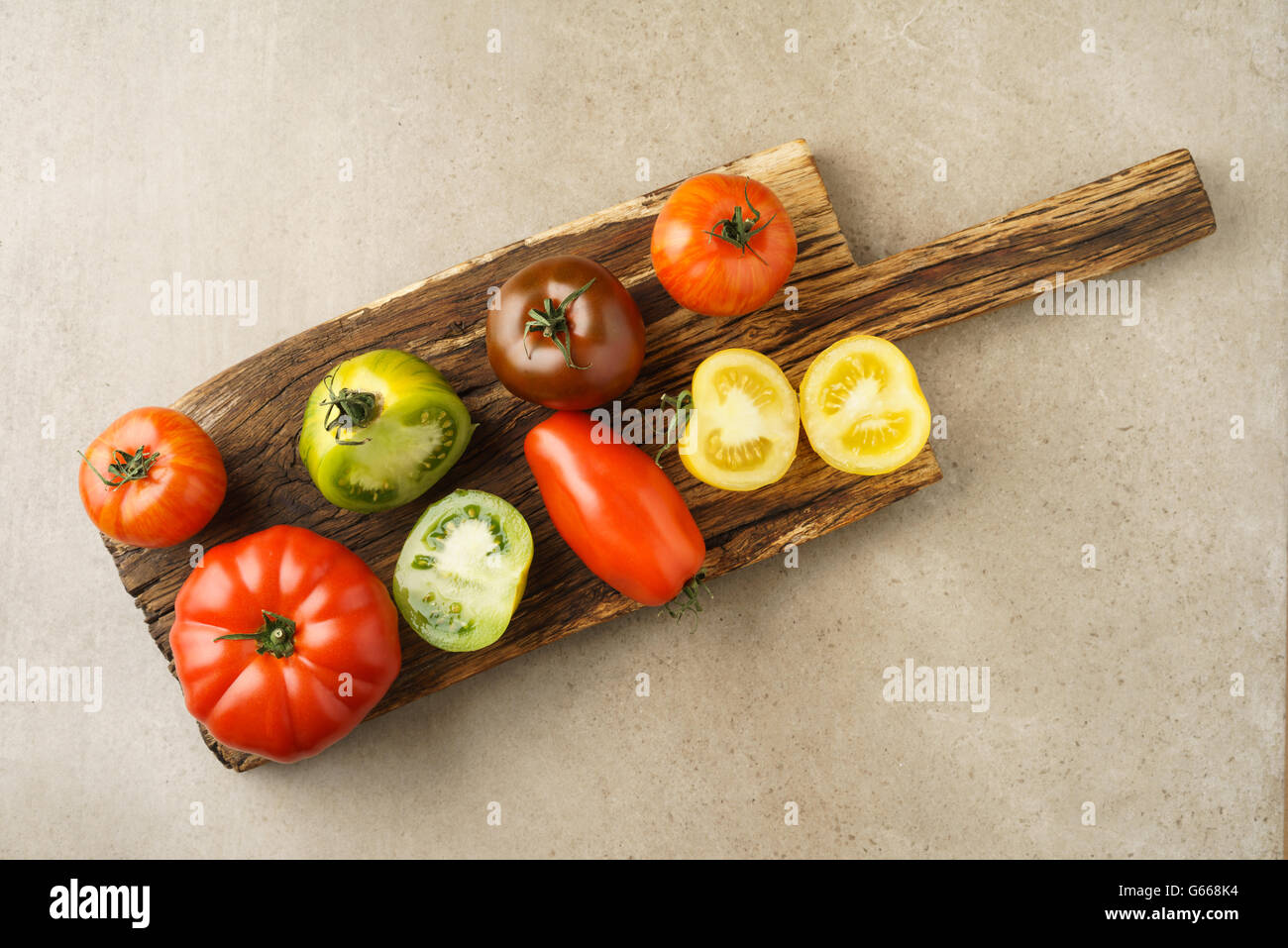 Verschiedenen Urtomaten Stockfoto