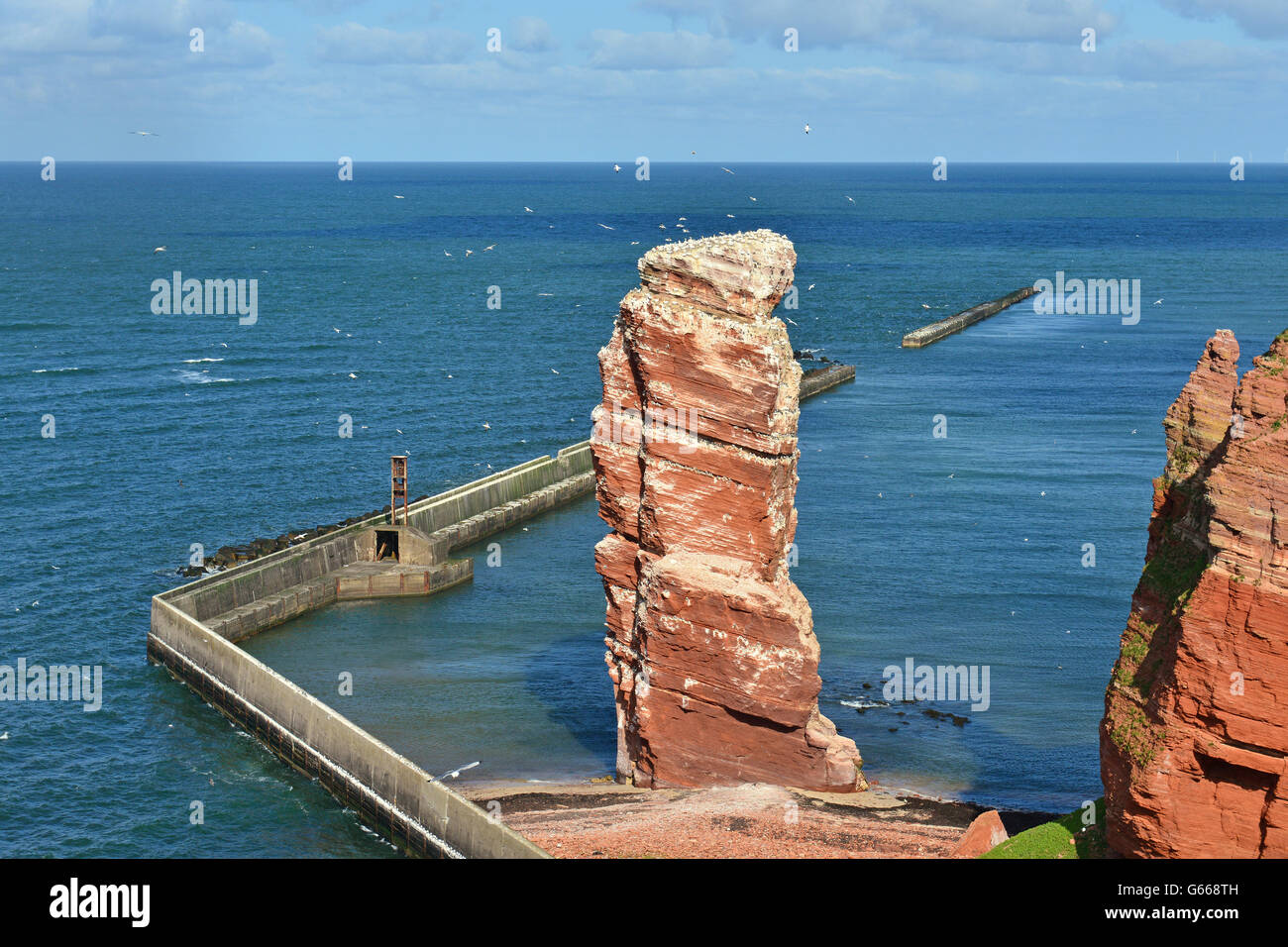 Rock Nadel, lange Anna Vogel Felsen, Helgoland, Schleswig-Holstein, Deutschland Stockfoto