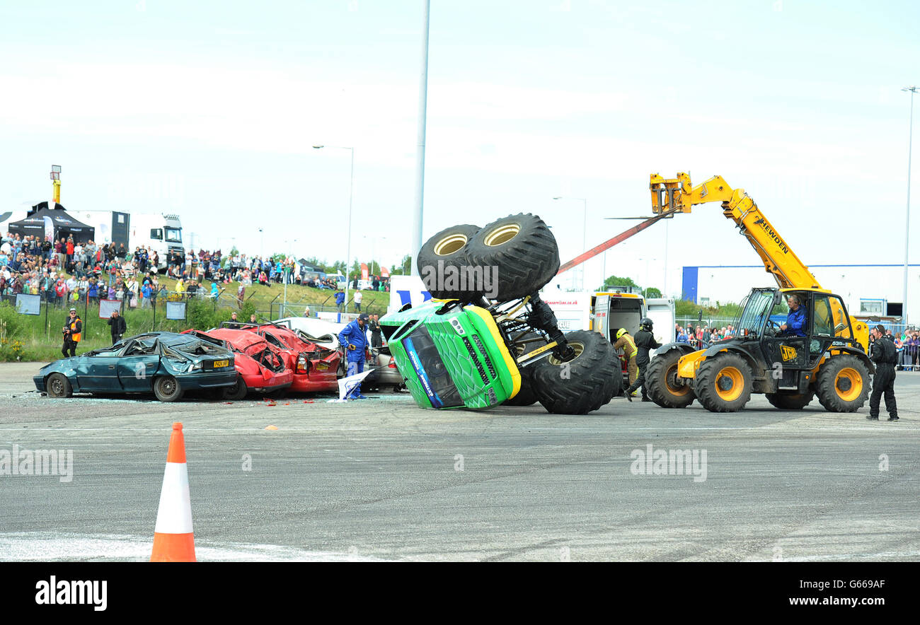 Extreme Drehmoment Show Stockfoto