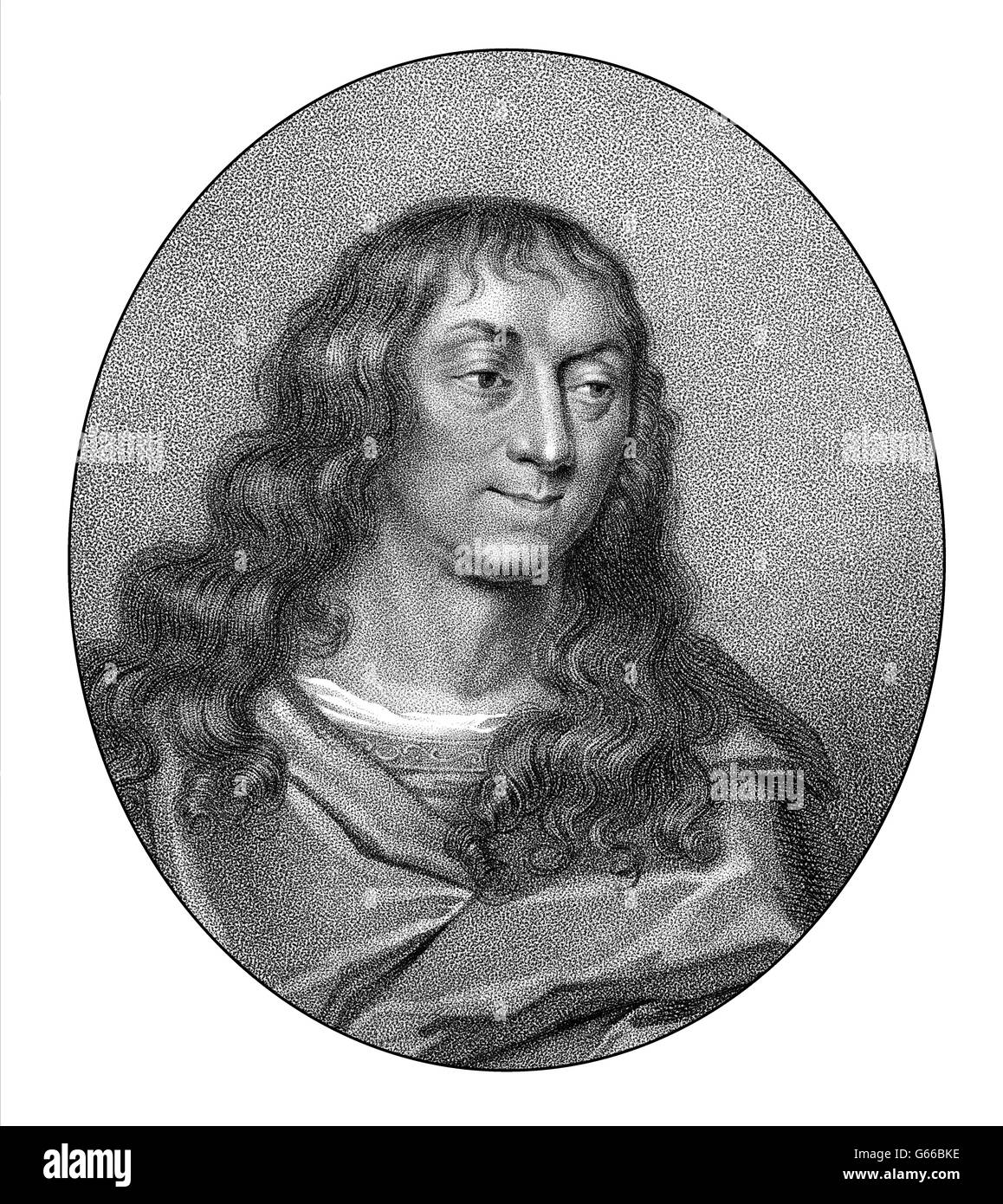 Edward Somerset, 2. Marquess of Worcester, gestylt Herrn Herbert von Raglan, 1602 und 1603-1667, einem englischen Adligen Ro beteiligt Stockfoto