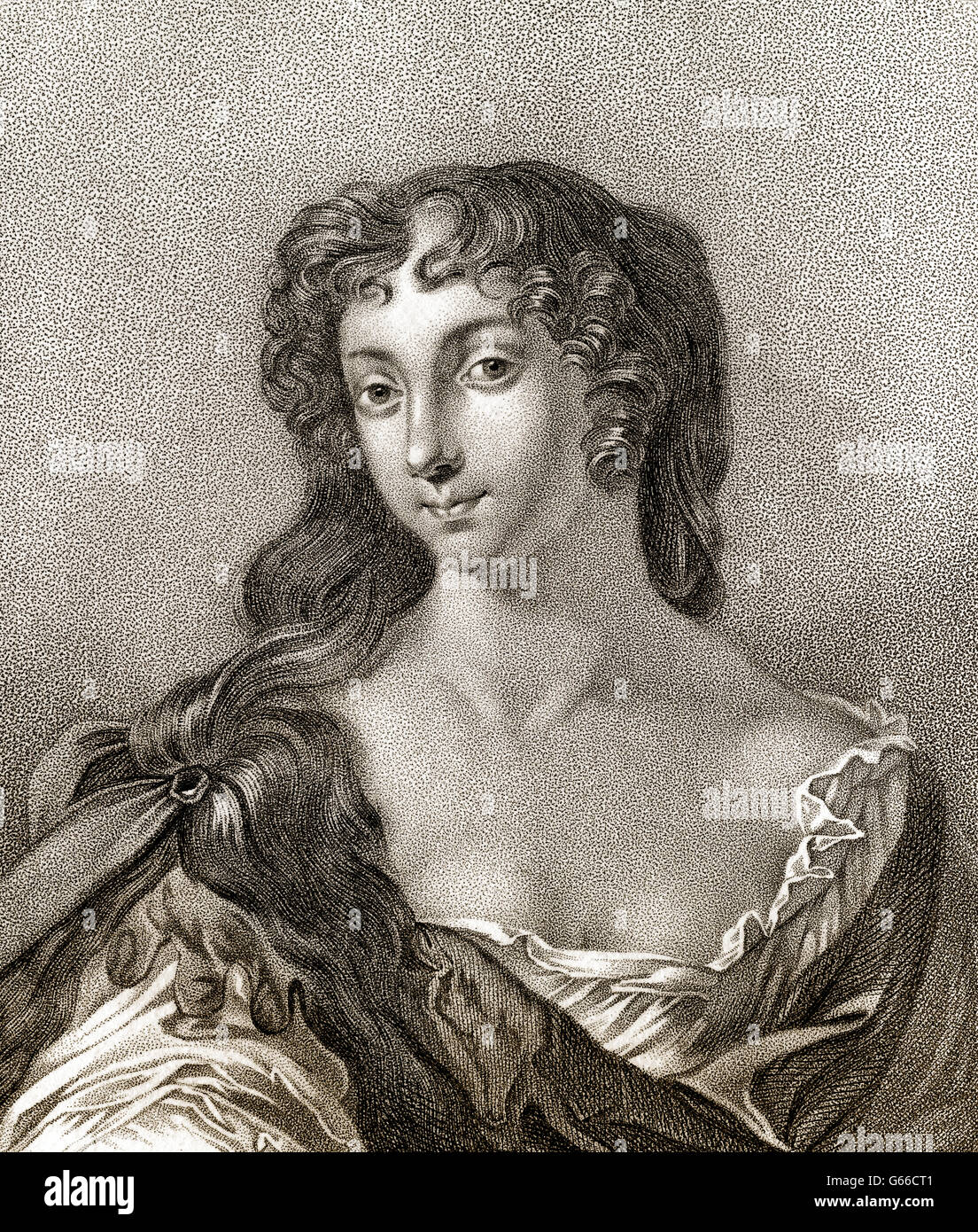 Anne Wharton, geb. Lee, 1659-1685, ein englischer Dichter und Vers Dramatiker Stockfoto