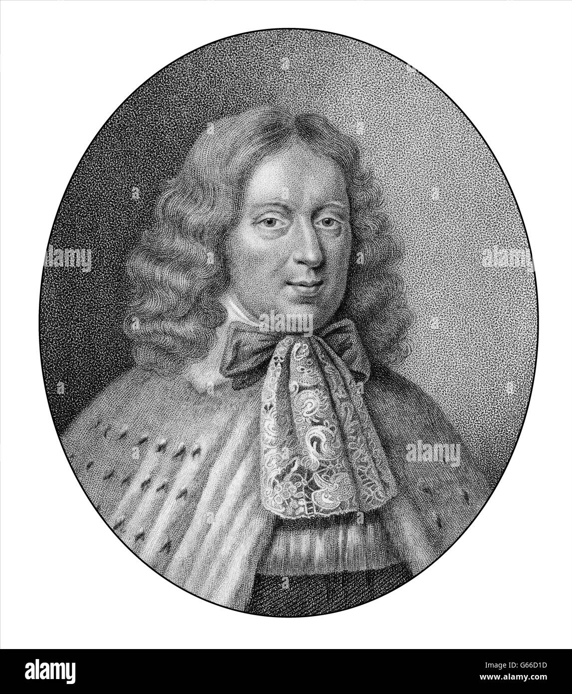 George Berkeley, 1. Earl of Berkeley, 1628-1698, ein englischer Kaufmann und Politiker Stockfoto