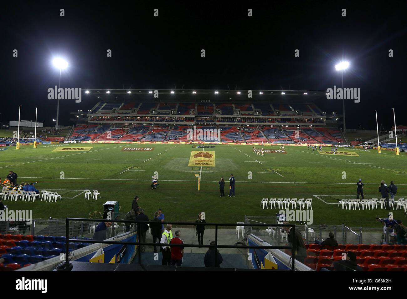 Rugby Union - 2013 British and Irish Lions Tour - NSW-Queensland Country / British & Irish Lions - Hunter Stadium. Gesamtansicht des Hunter Stadions, vor dem Spiel Stockfoto