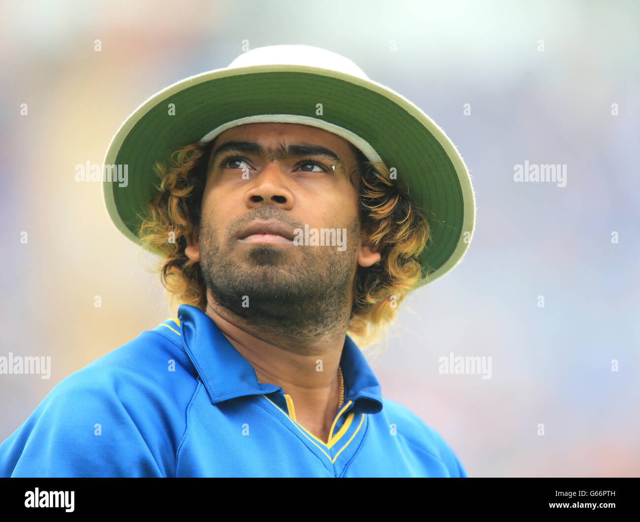 Cricket - ICC Champions Trophy - Halbfinale - Indien - Sri Lanka - SWALEC Stadium. Sri Lankas Lasith Malinga Stockfoto
