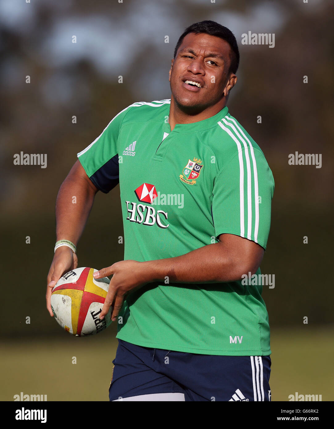 Britische und irische Lions Mako Vunipola während einer Trainingseinheit am Scotch College, Melbourne, Australien. Stockfoto