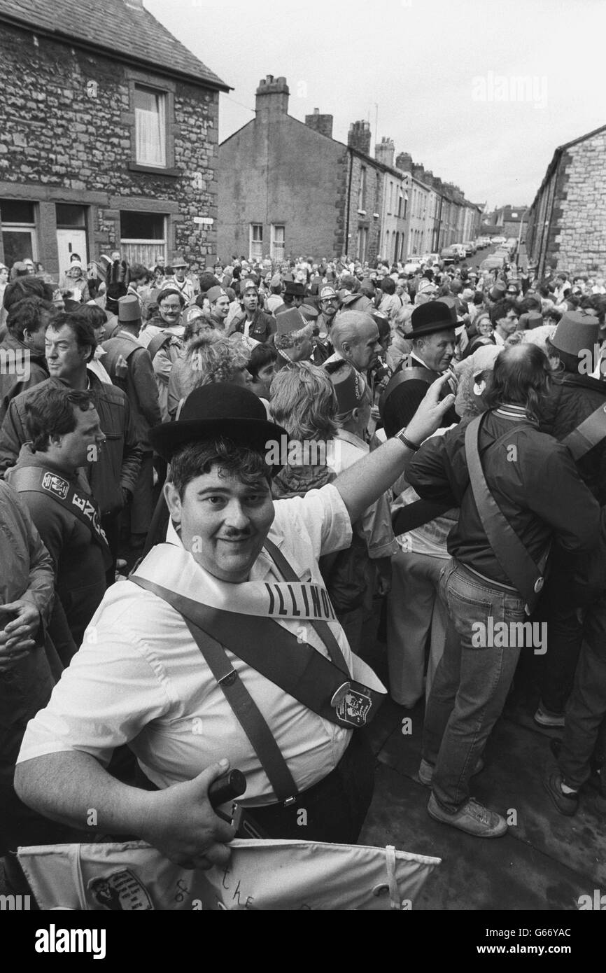 Unterhaltung - Laurel und Hardy Convention - Cumbria Stockfoto