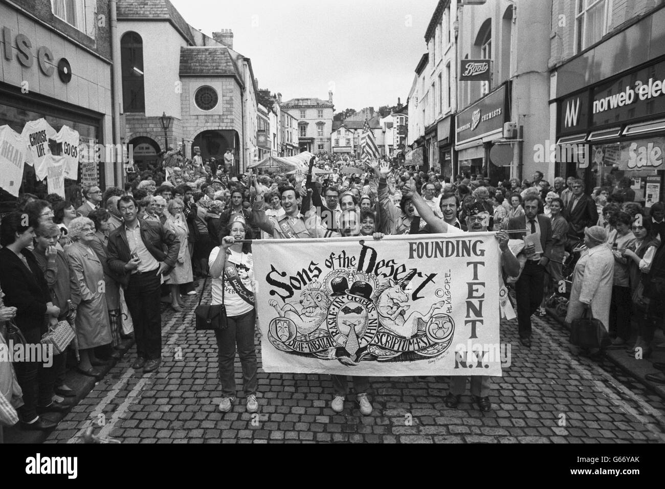 Unterhaltung - Laurel und Hardy Convention - Cumbria Stockfoto