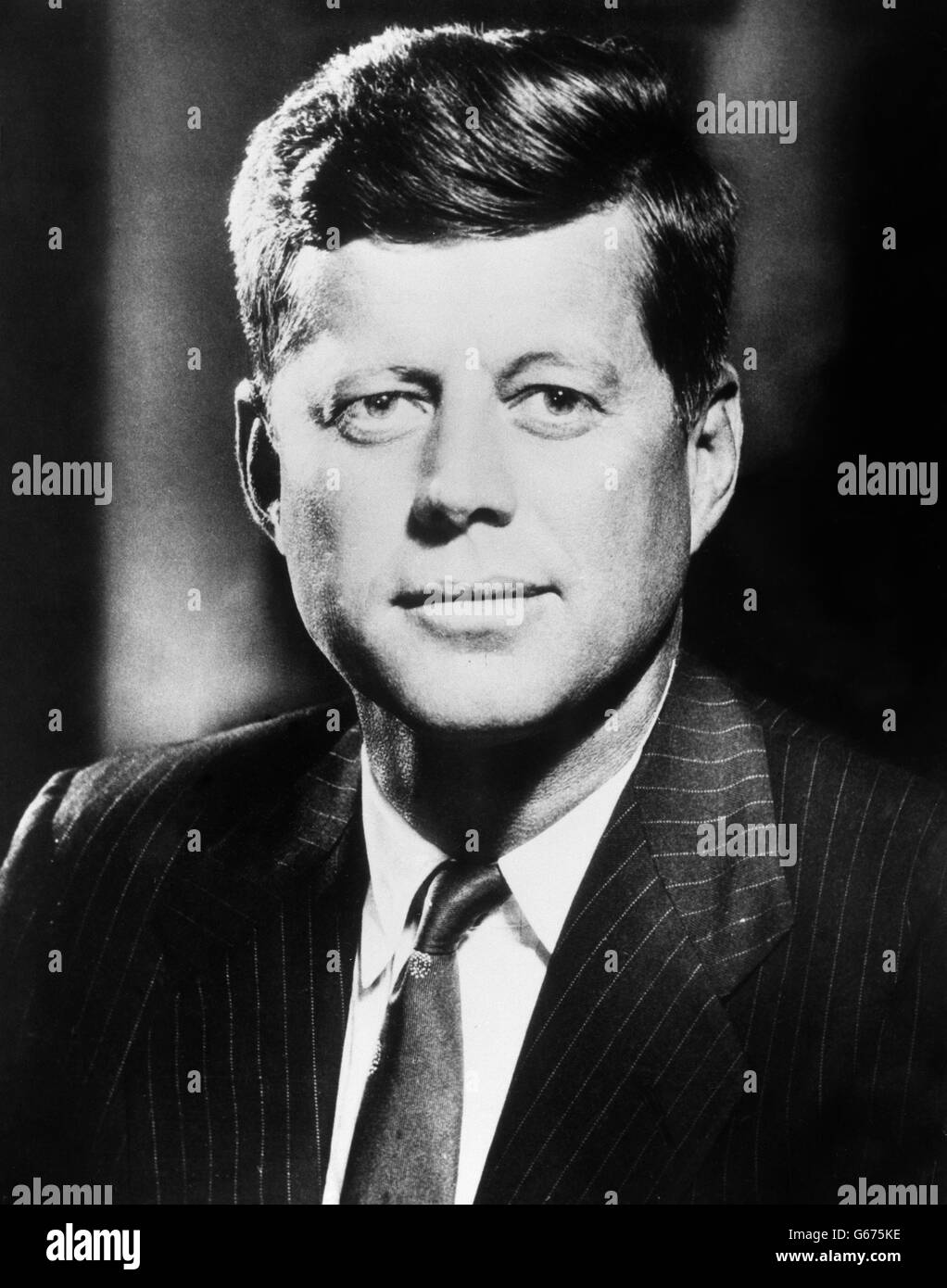 US-Politik - John F. Kennedy. Stockaufnahme des amerikanischen Präsidenten John F. Kennedy. Stockfoto