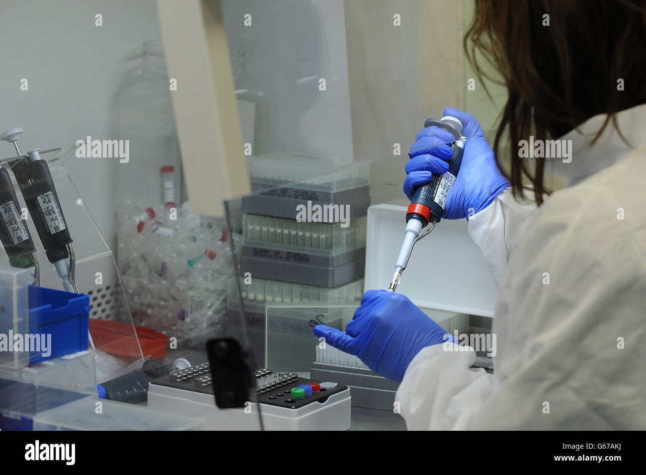 Postnatale Depression Studien Stockfoto