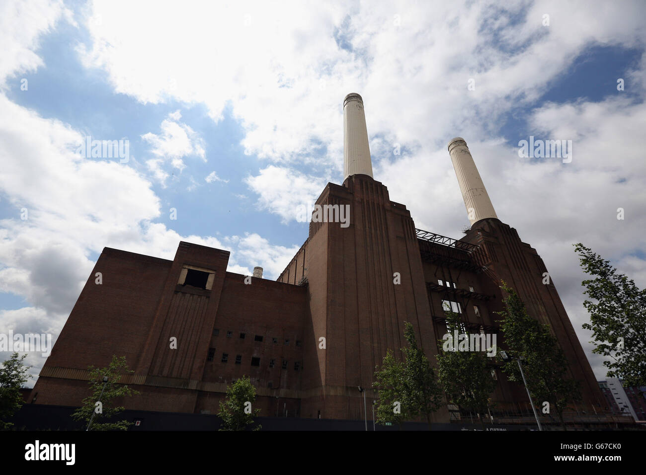 Bau an der Battersea Power Station Stockfoto