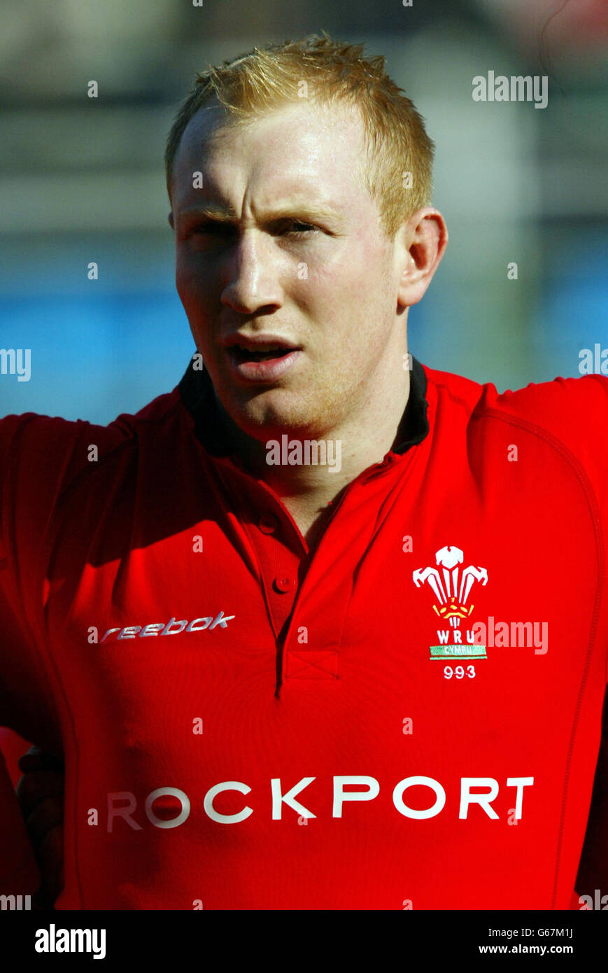 RBS 6 NATIONEN ITALIEN V WALES. Tom Shanklin aus Wales vor dem RBS 6 Nations-Spiel gegen Italien im Stadio Flaminio, Rom. Stockfoto