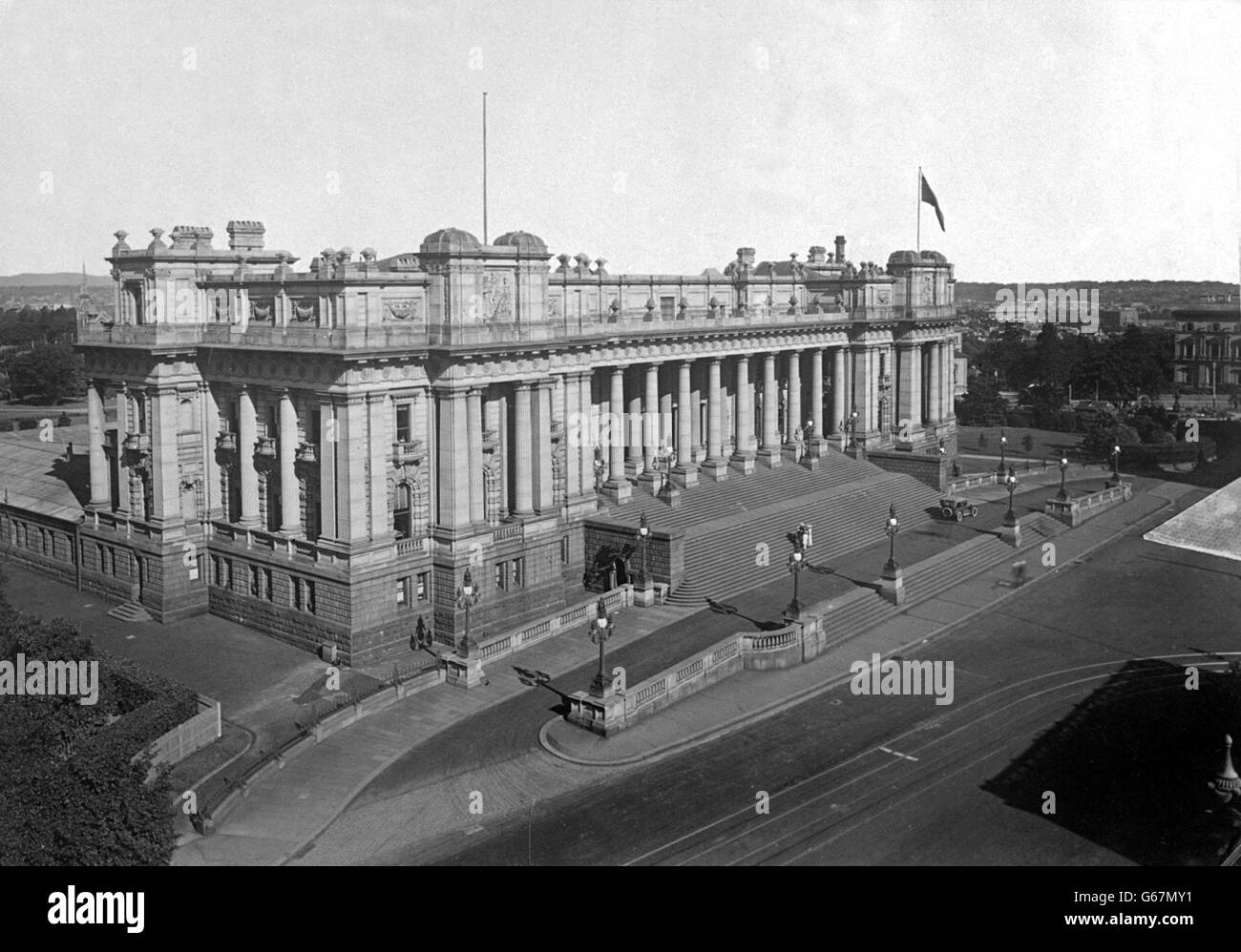 Federal Parliament House, Melbourne, Australien. Stockfoto