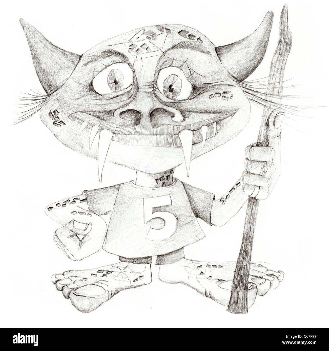 Troll Krieger Stockfoto