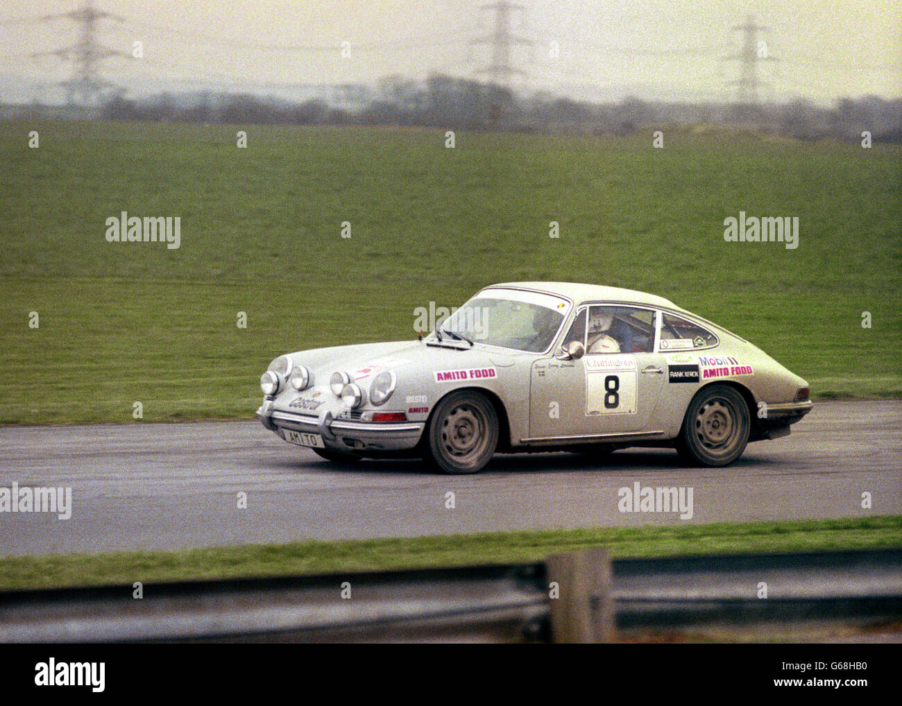Rallye - Charringtons RAC historischen Rallye - Jerry Larsson - Castle Combe Stockfoto