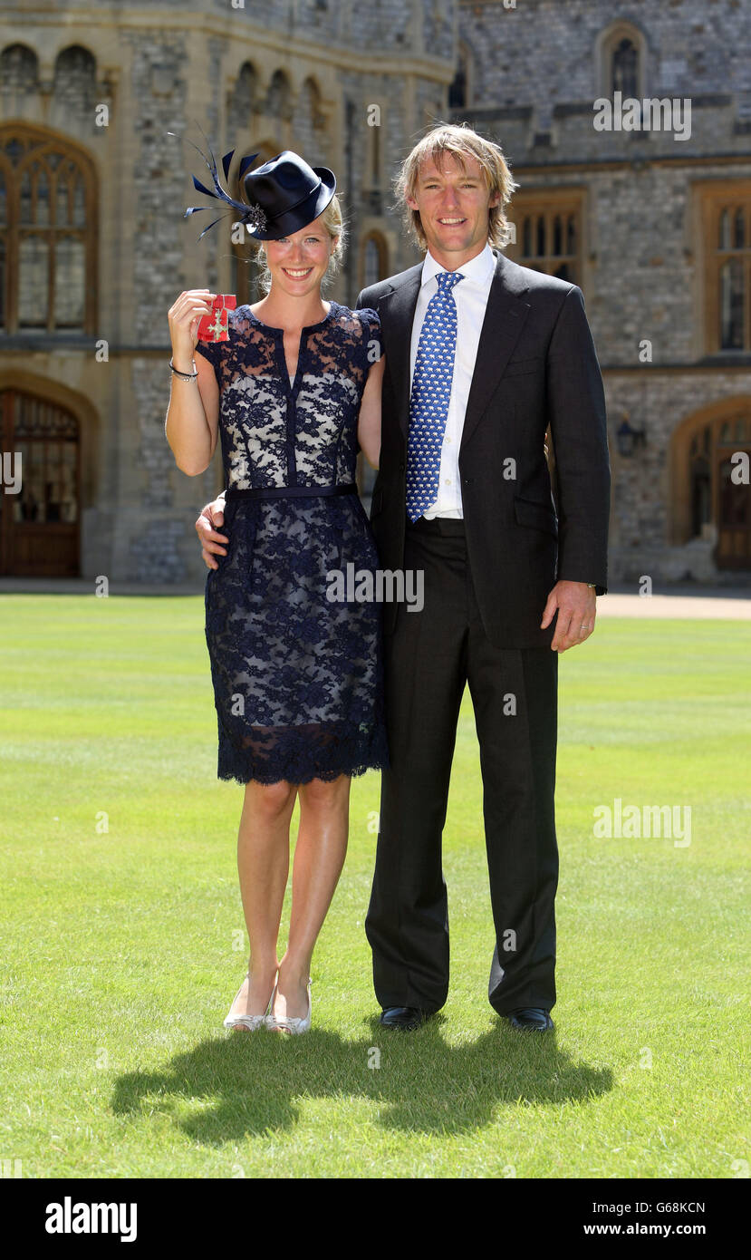 Investitur in Windsor castle Stockfoto