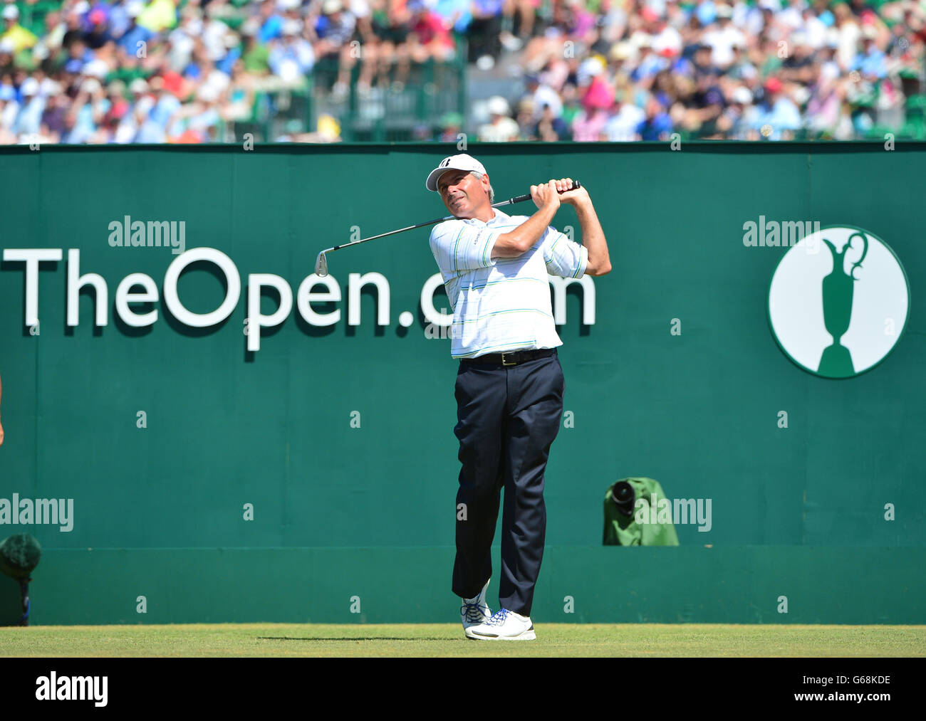 Fred Paares aus den USA während des zweiten Tages der Open Championship 2013 im Muirfield Golf Club, East Lothian Stockfoto