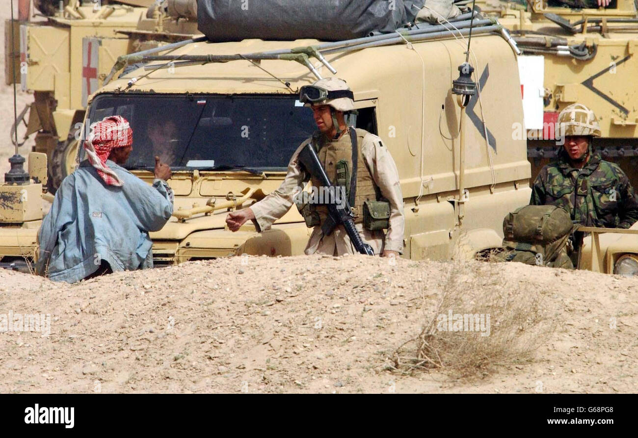 Irak Krieg Royal Tank Regiment Stockfoto