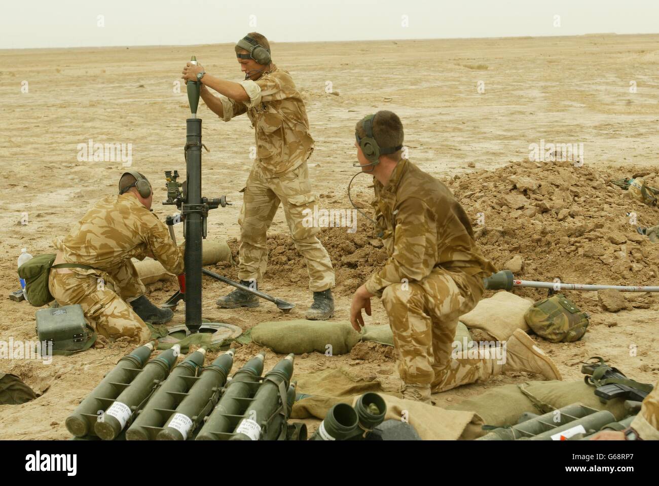 40 Commando Royal Marines - Basra Stockfoto