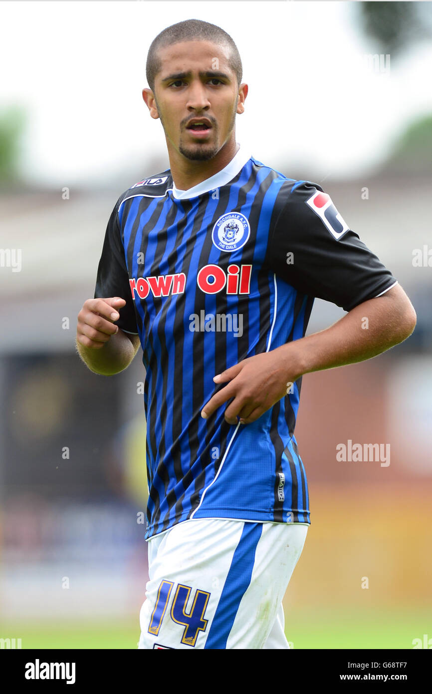 Fußball - Vorbereitungsspiel - Rochdale V Blackburn Rovers - Spotlands Stockfoto