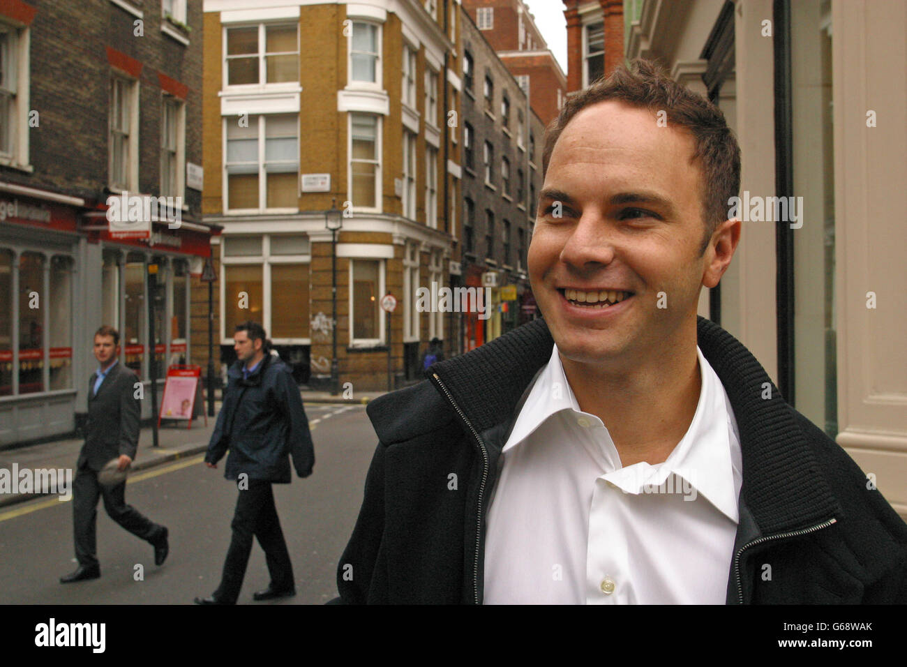 Porträt von Chris Barton, Gründer und Business Development Director der Shazam im Jahr 2002, als er das Unternehmen begann, unternommen Stockfoto