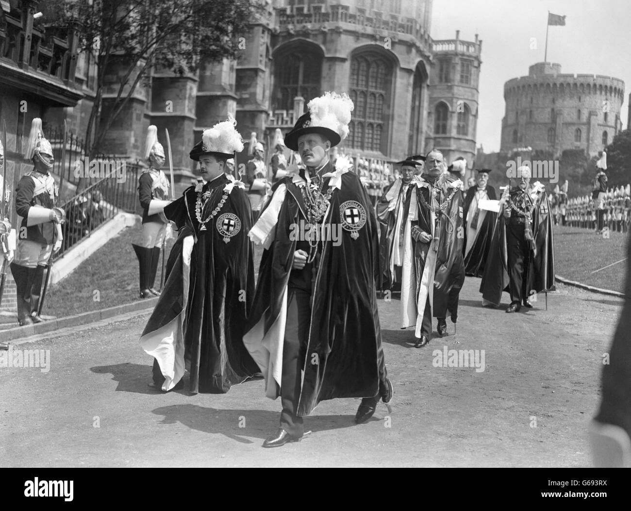 Royalty - Reihenfolge der Strumpfband-Prozession - Windsor Castle Stockfoto