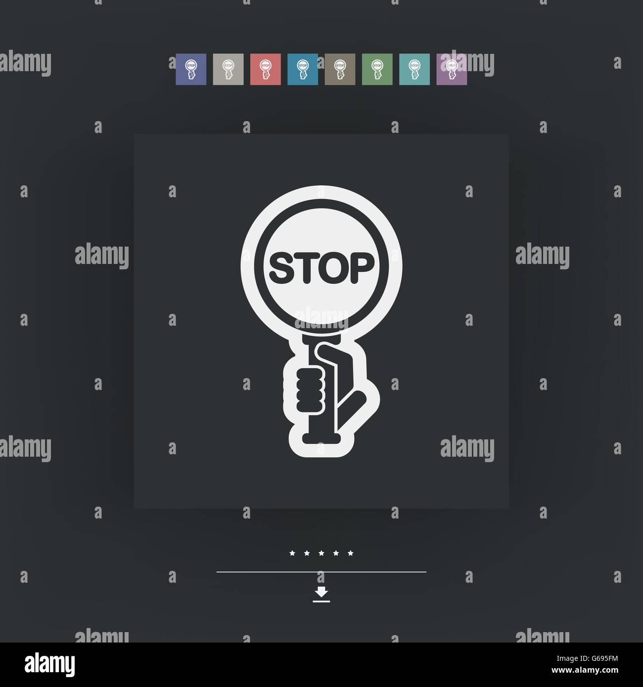 Stopp-signal Stock Vektor