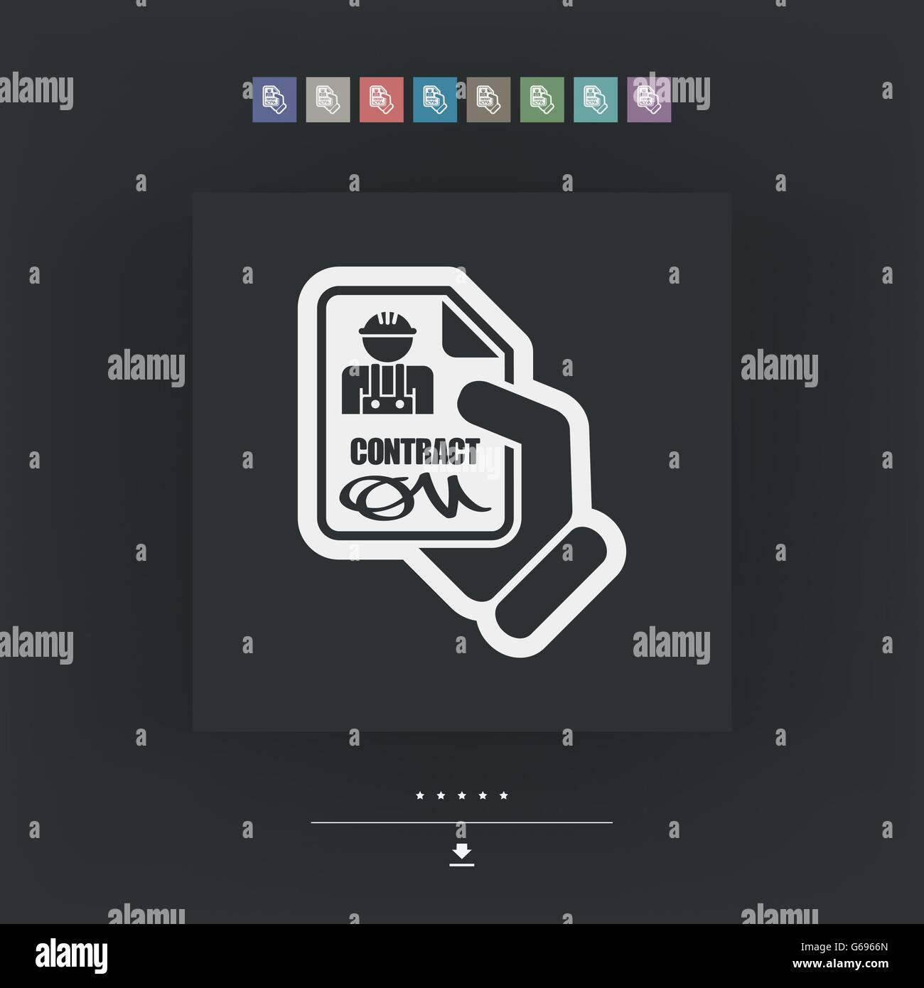 Profi-Vertrag Stock Vektor