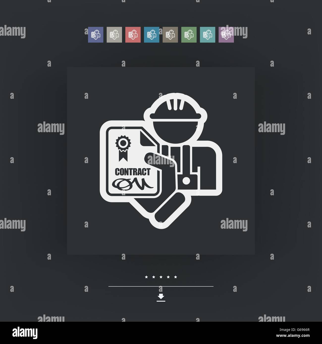 Profi-Vertrag Stock Vektor