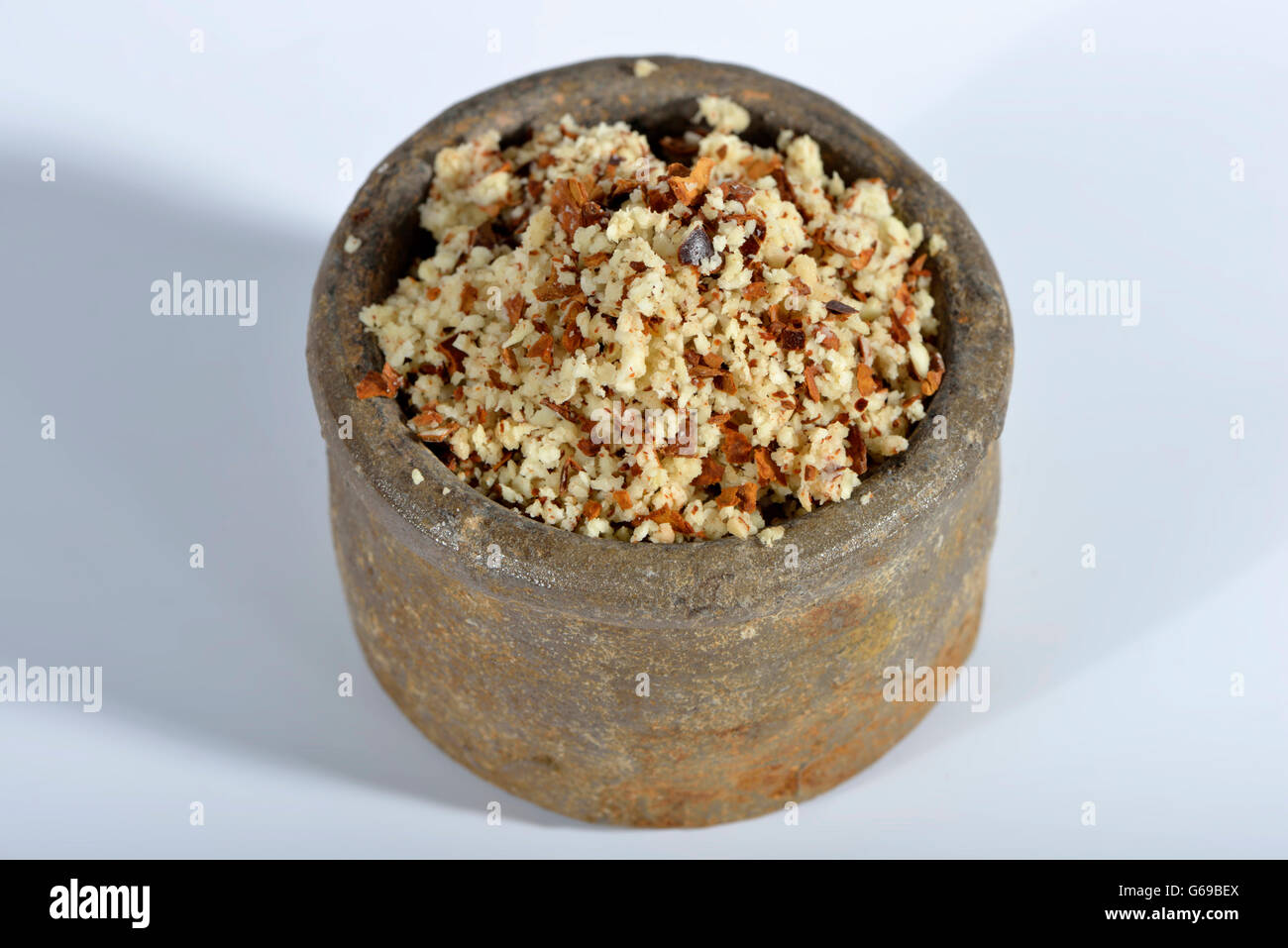 Kastanien, gemahlenen Samen / (Aesculus Hippocastanum) Stockfoto