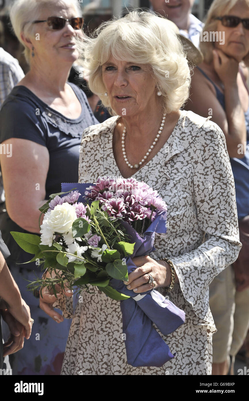 Königlicher Besuch in dem West Country - Tag drei Stockfoto