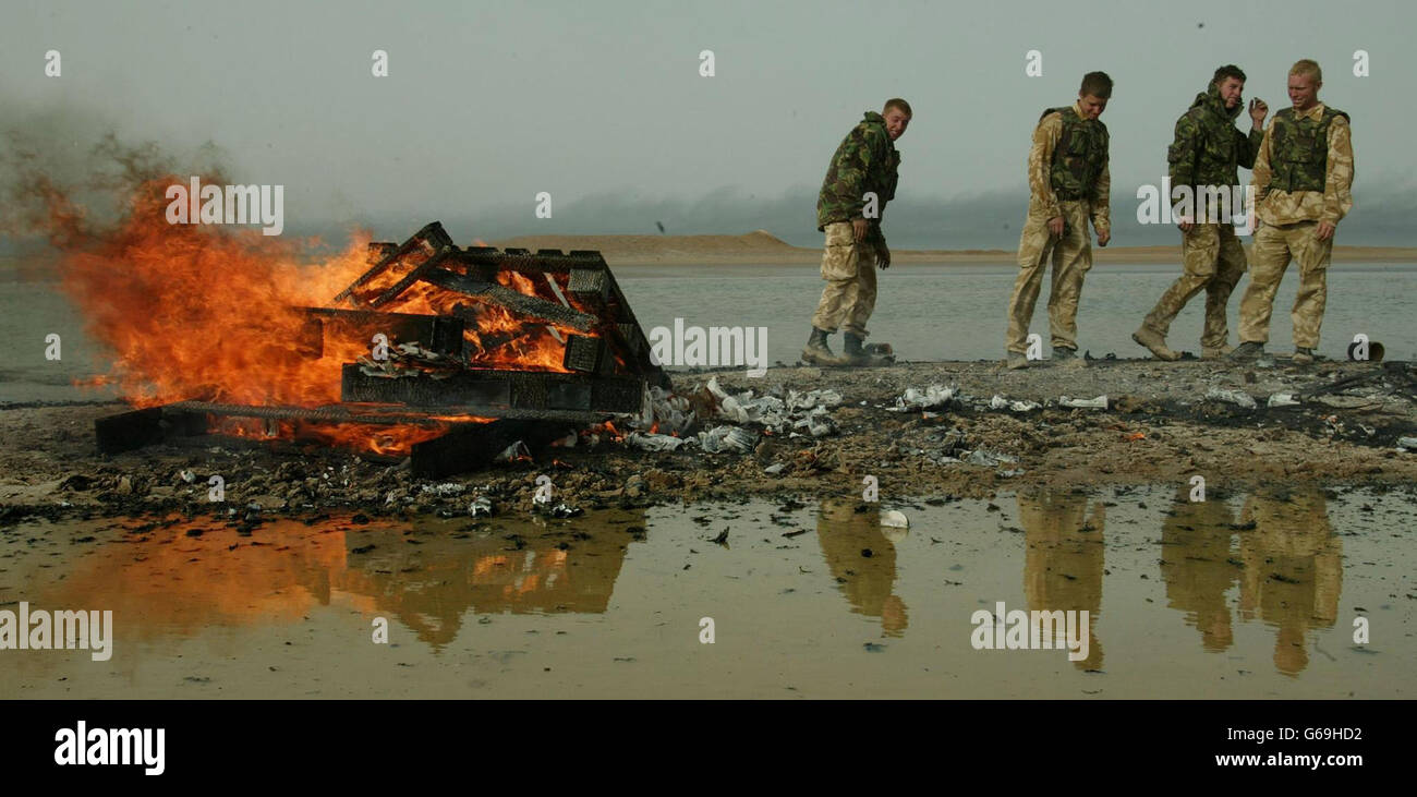 Irak-Krieg-Kommando-Regiment Stockfoto