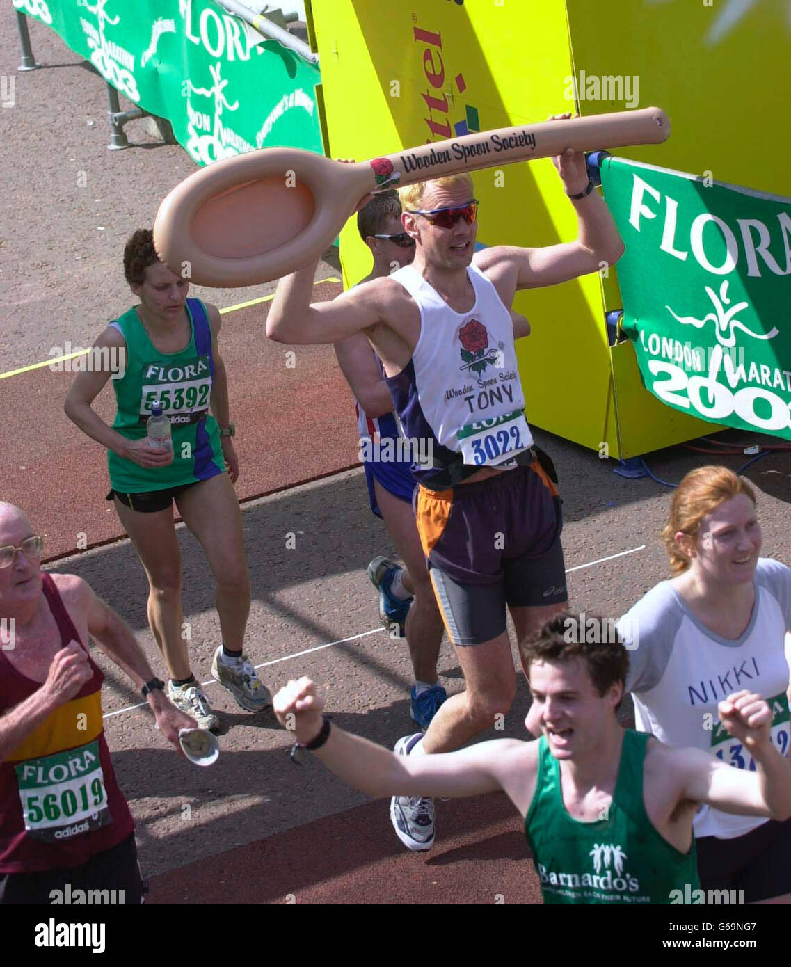 Der London-Marathon Stockfoto