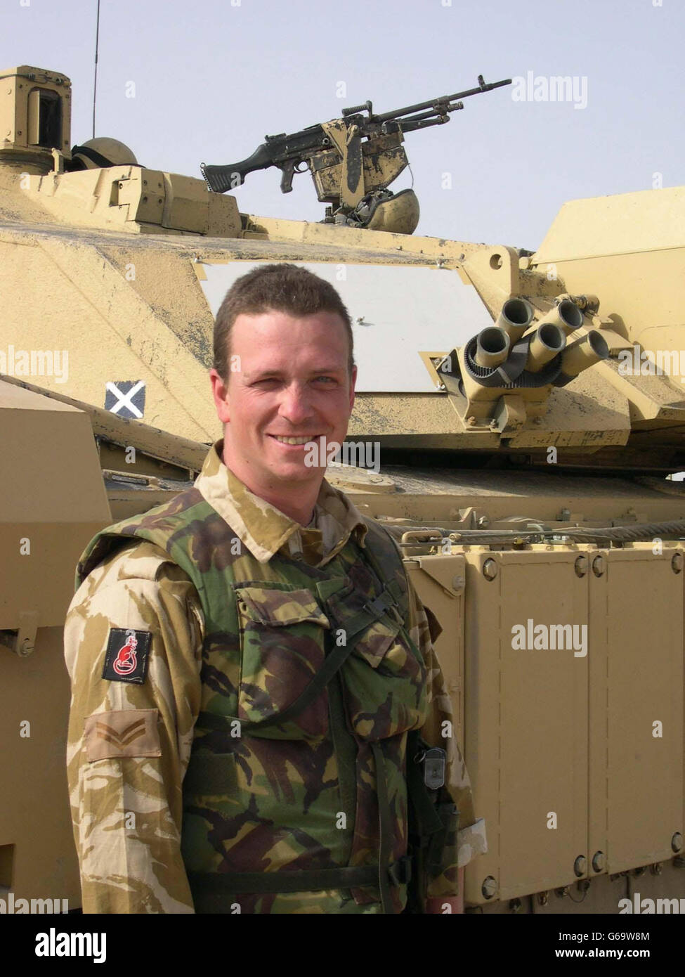 Scots Dragoon Guards in Basra Stockfoto