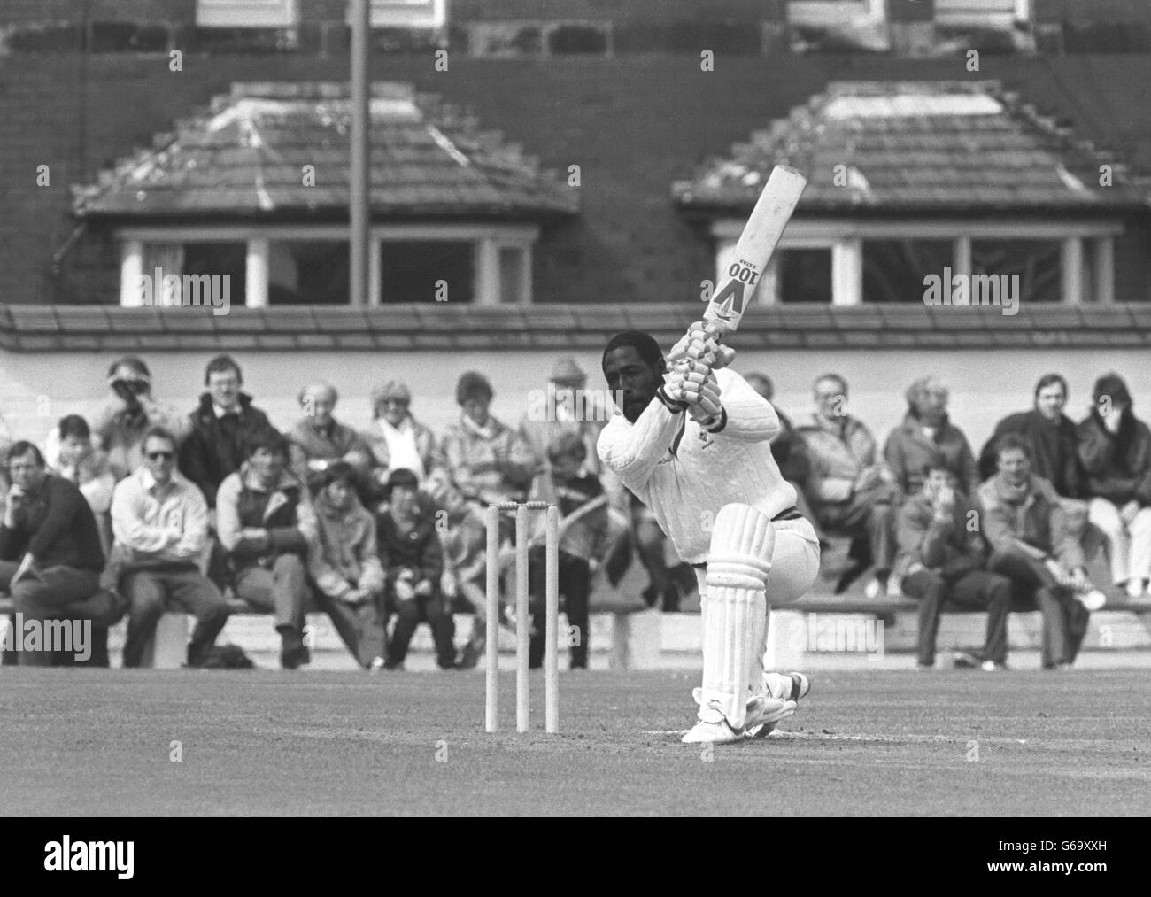Cricket - Haslingden V Rishton - Westindische Sterne Viv Richards Stockfoto